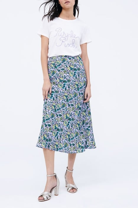 LILAC XL FLOWER PRINT LONG SKIRT 3