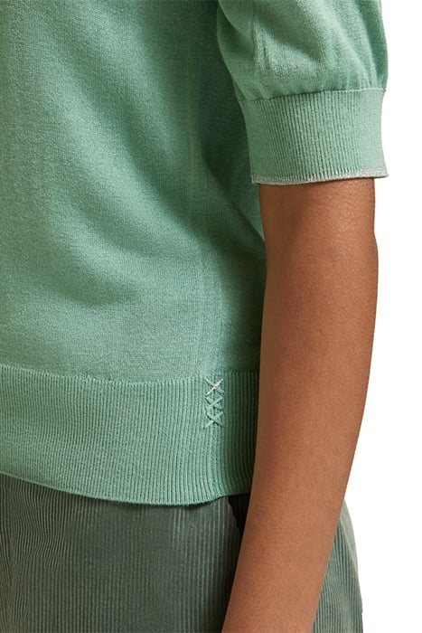 SHORT SLEEVED CREW NECK PULLOVER FROZEN MINT 6