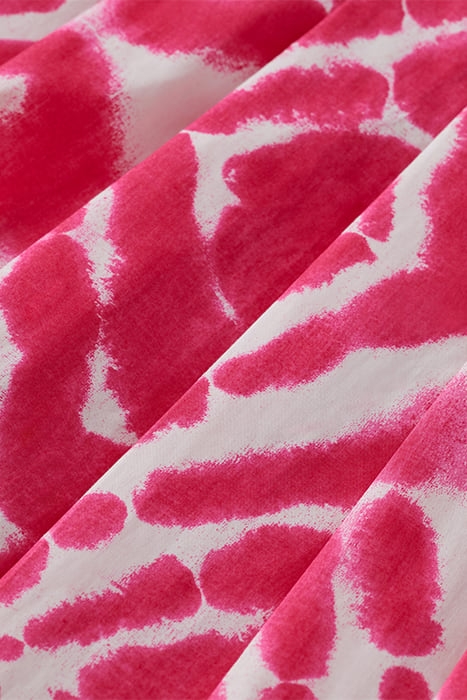 PRINTED SKIRT WITH PLEATS DISCO TIE DYE POP PINK 8