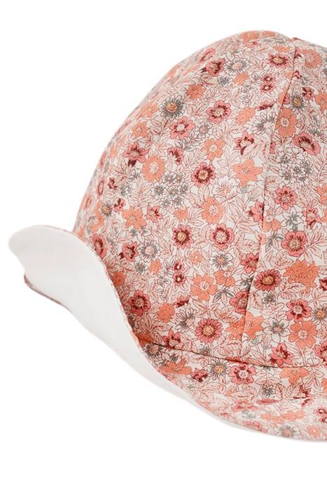 BABY GIRLS’ PEACH MICRO-FLOWER PRINT HAT 6