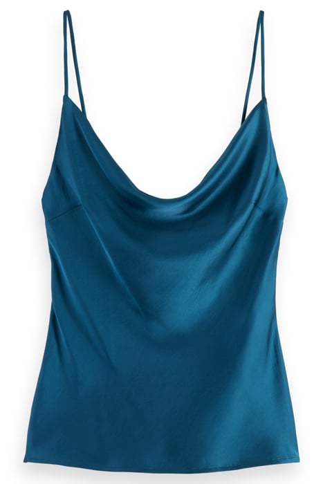 COWL NECK CAMISOLE DARK TEAL 4