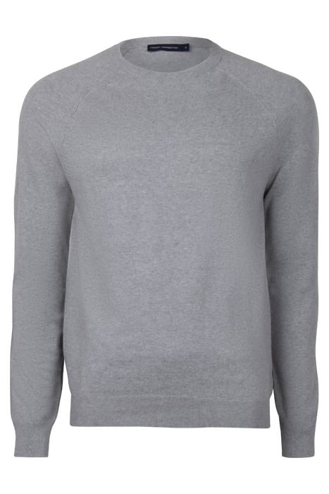STRETCH COTTON CREW GREY MEL 1