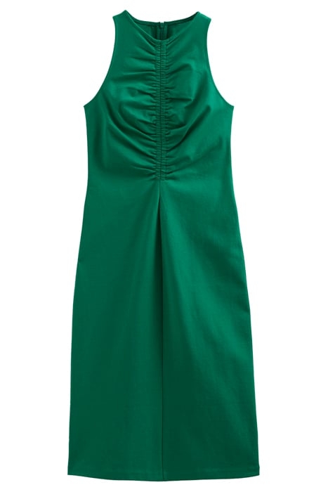 RACER JERSEY MIDI DRESS BRIGHT EMERALD 5