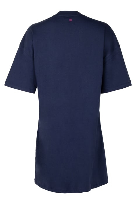 NIKKIE OVERSIZED T-DRESS OCEAN BLUE OCEAN BLUE 2