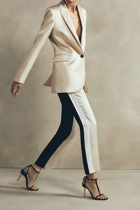 GRACIE-COLOURBLOCK STRAIGHT PANTS BLACK/CREAM 5