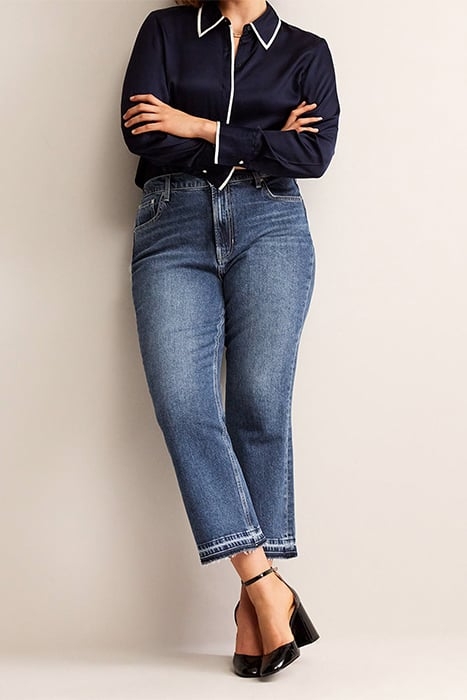 MID RISE BABY KICK JEANS DARK VINTAGE 5