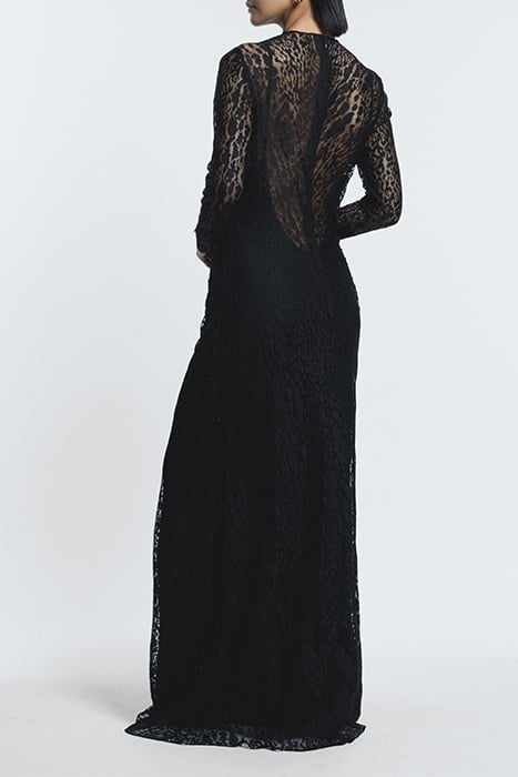 HANNAH-LACE MAXI DRESS BLACK 2