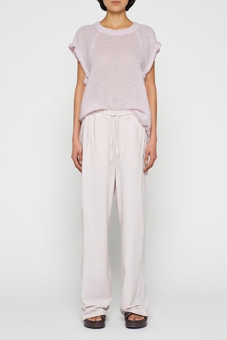 PANTS WASHED JERSEY PALE LILAC 2