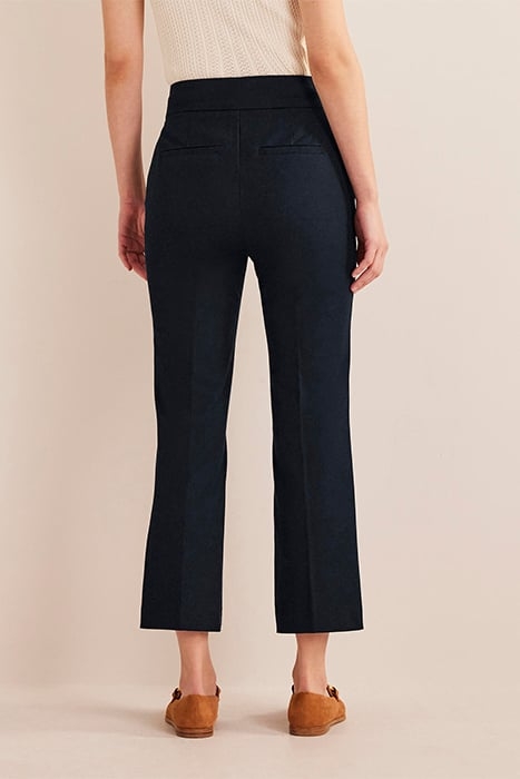 BI-STRETCH CROP FLARE TROUSERS NAVY 2