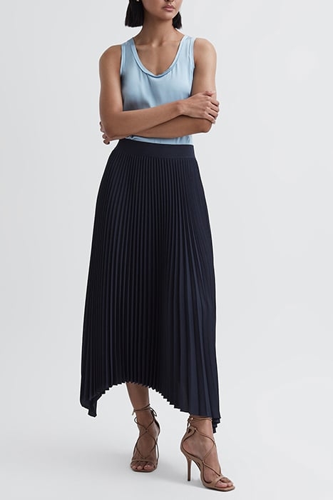 JODIE-PLEAT SKIRT NAVY 2