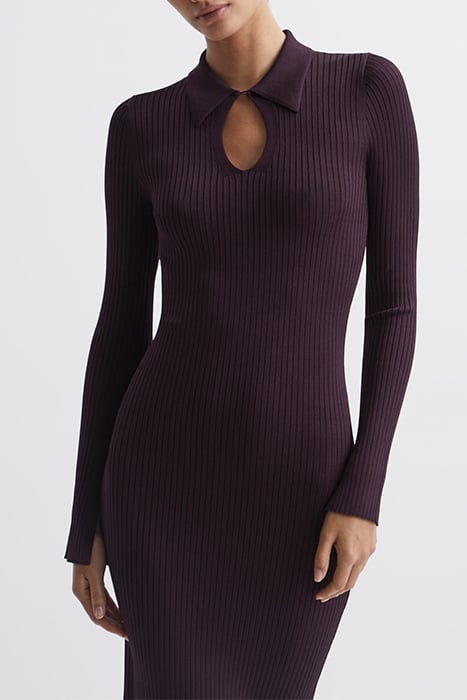 RONNIE-COLLARED DRESS PURPLE 5