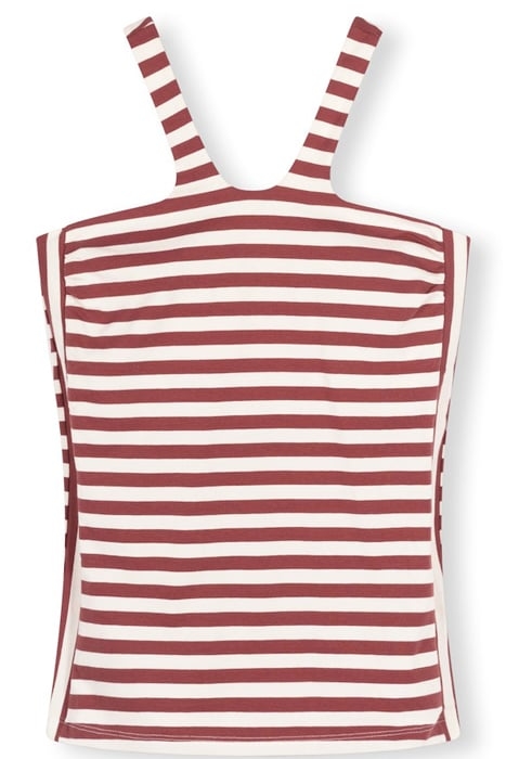 SPORTY WRAPPER STRIPES WARM WHITE/BURGUNDY 5
