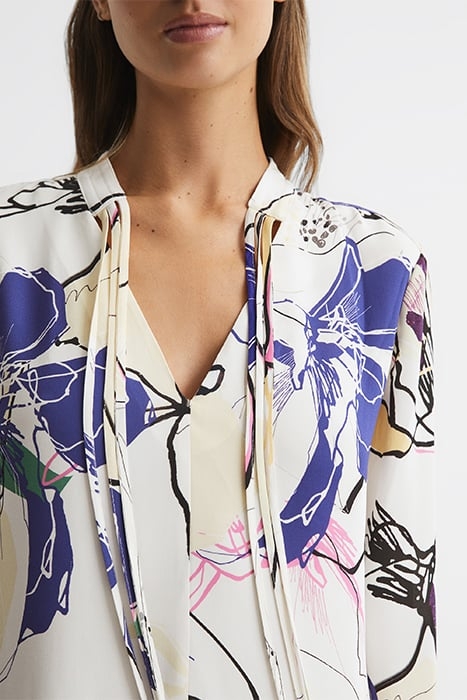 MARGARITE-PRINTED DRESS IVORY 5