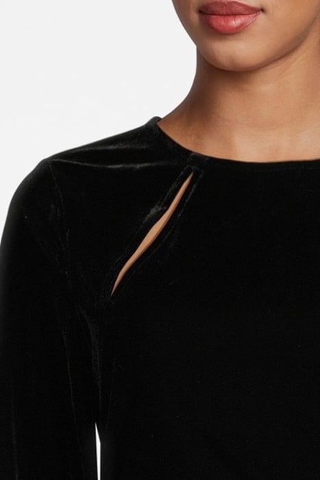 KATE-VELVET DRESS BLACK 5