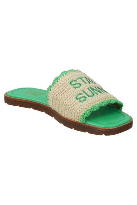 TILDA SANDAL GREEN/ECRU 2