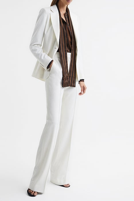 SAVANNAH-STRIPE BUTTON-DOWN SHIRT BROWN 8