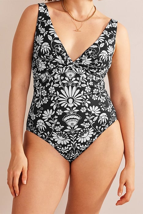 TWIST CLASSIC SWIMSUIT NERO, GARDENIA SPRIG 5
