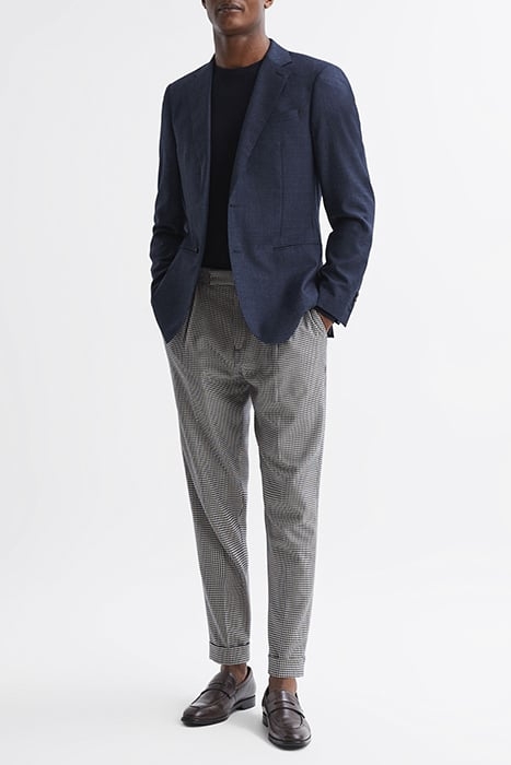 ARCADE-PUPPYTOOTH TAILORED PANTS NAVY 5