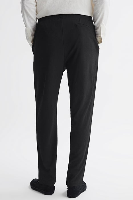 HIROSHIO-TEXTURED TAILORED PANTS BLACK 2