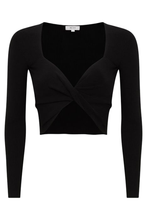IONA-TWIST LONG-SLEEVED TOP BLACK 4