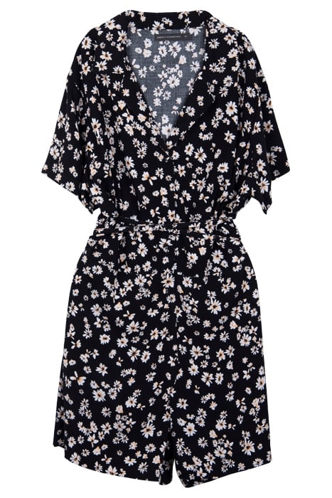 SHASTA DAISY PRINT PLAYSUIT BLACK 1