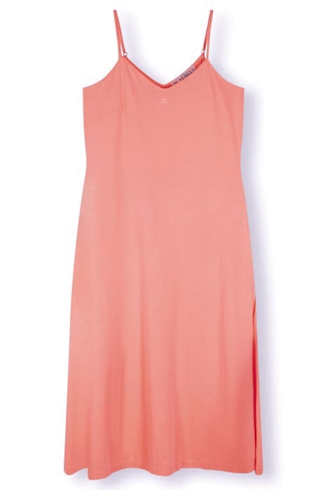 STRAPPY DRESS FLUOR CORAL 3