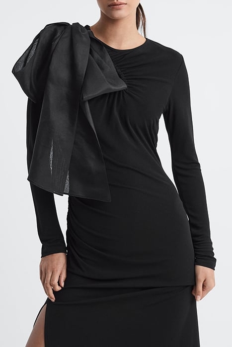 SAVANNAH-EXAGGEATED MAXI DRESS BLACK 5