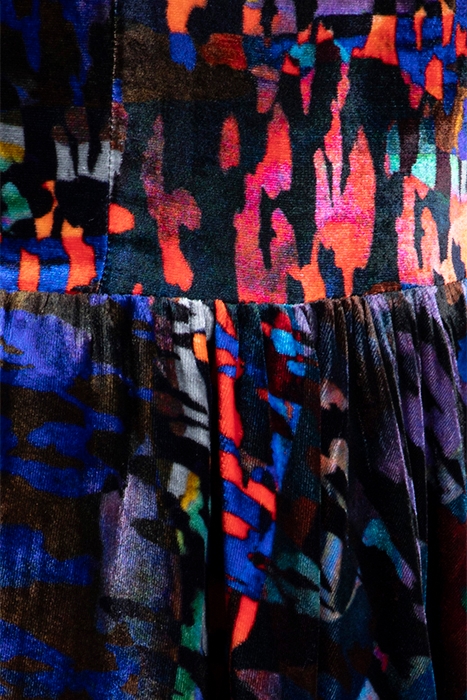 WOMEN'S LONG SLEEVE KIMONO-DRESS CAMOU PRINT 3