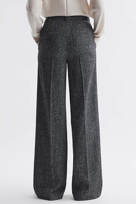 LUELLA-TEXTURE WIDE-LEG & FLARED PANTS GREY 2