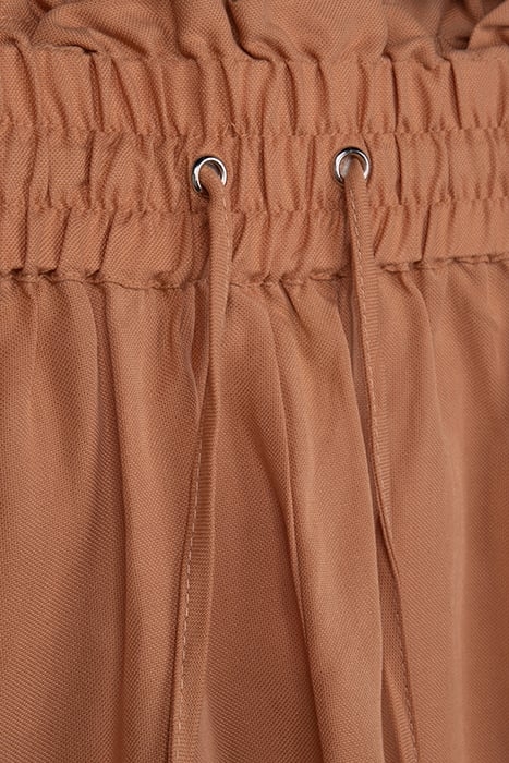 LILY ELASTIC WAIST DRAWSTRING SHORT TERRACOTA 3