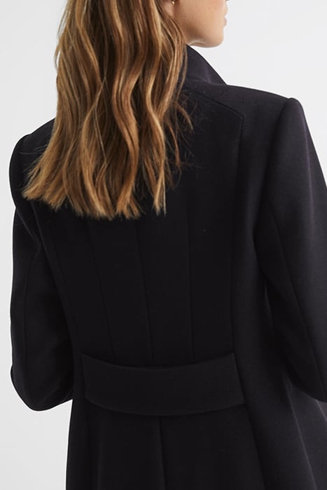 MIA-WOOL SINGLE BREASTED COAT NAVY 7