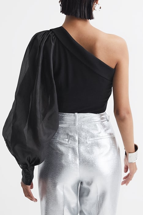 RENEE-EXAGGERATED BLOUSE BLACK 2