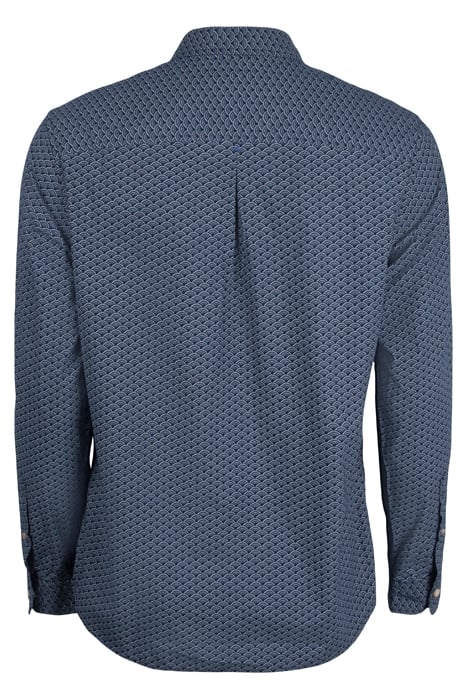 FAN GEOMETRIC PRINTED SHIRT DARK NAVY 2