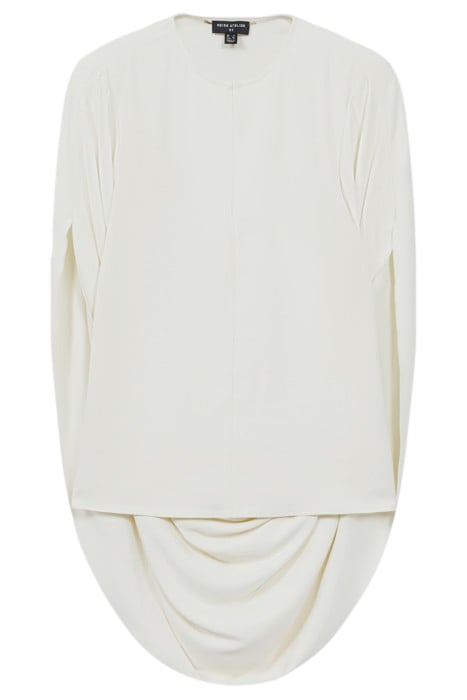 MARGARET-CAPE BLOUSE CREAM 1