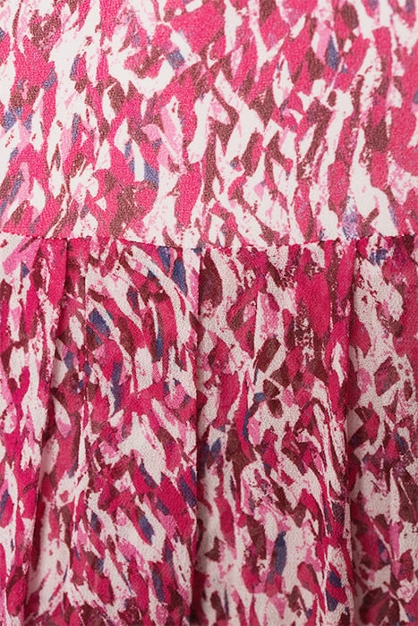 ALEXANDRIA-PRINTED DRESS PINK/WHITE 6