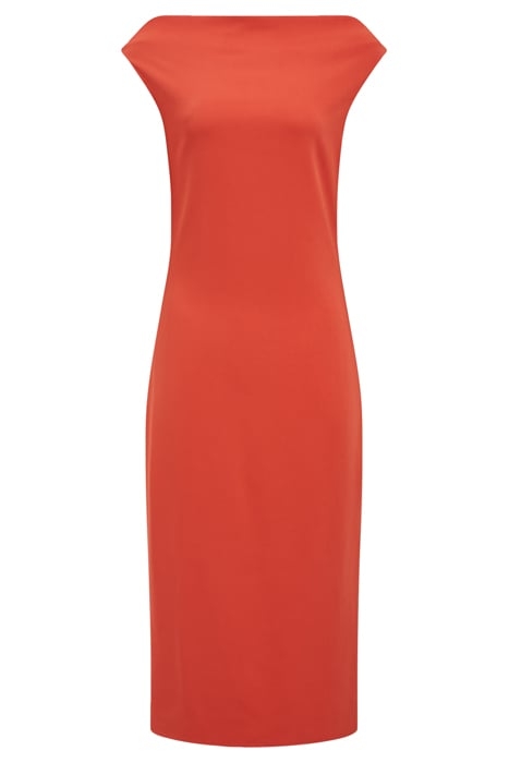 ZARIA-DRAPE DRESS CORAL 2