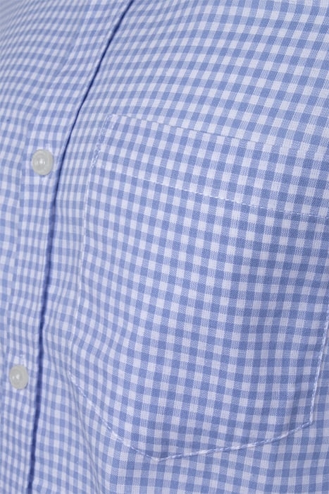 CHECKED & STRIPE POCKET SS SKY GINGHAM 3