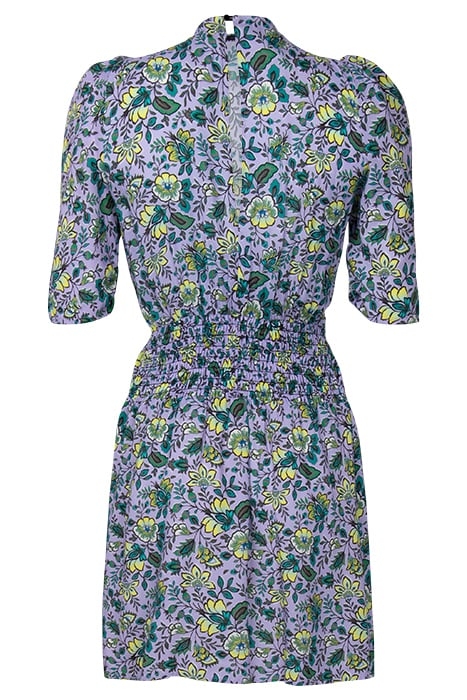 LILAC XL FLOWER PRINT DRAPED DRESS 3