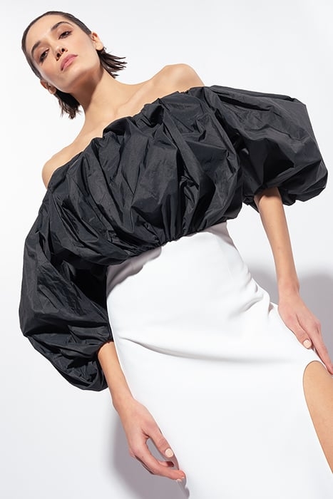 PIANOSA DRESS WHITE/BLACK 7