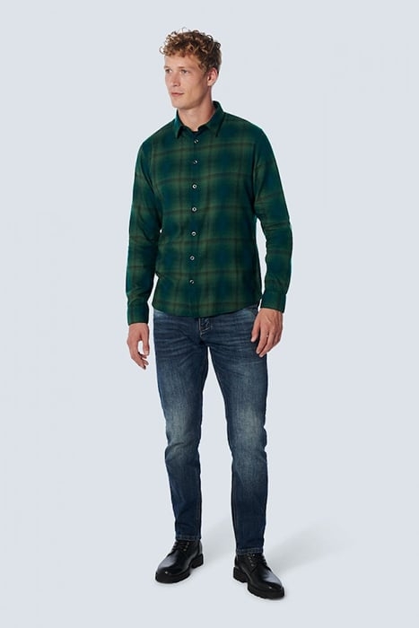 SHIRT CHECK DARK GREEN 3