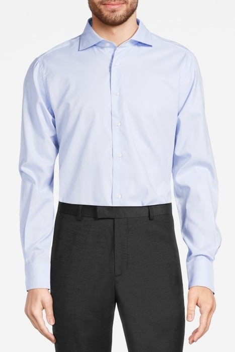 LIGHT BLUE TWILL SLIM FIT SHIRT LIGHT BLUE 1