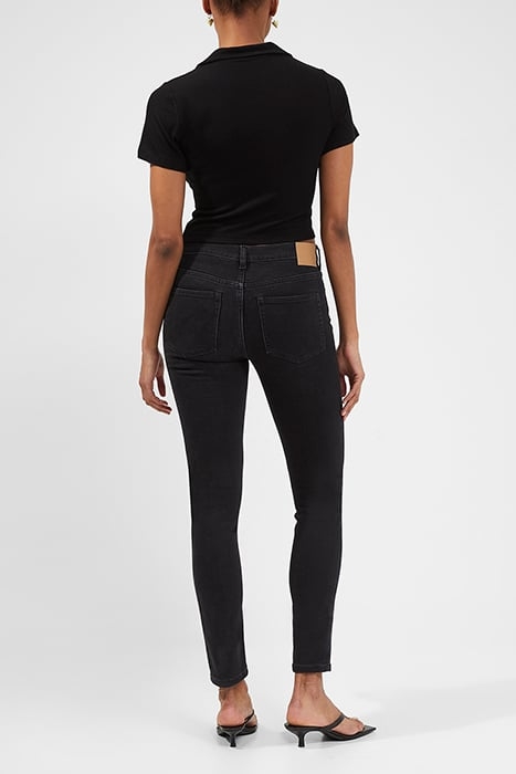 PAZE RIBBED JERSEY TOP BLACK 2