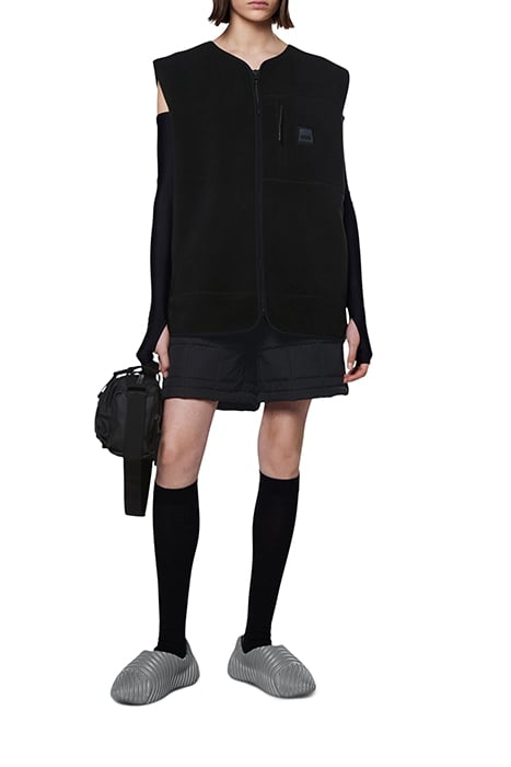 UNISEX FLEECE VEST BLACK 2