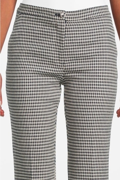 GAIO 4 PANTALONE VICHY STRETCH NAVY/ECRU 5