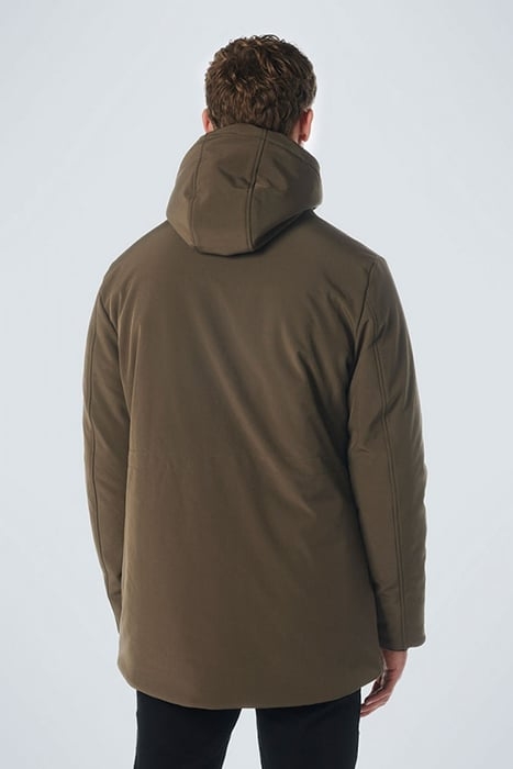 JACKET MID LONG FIT HOODED SOFTSHELL STRETCH DESERT 2