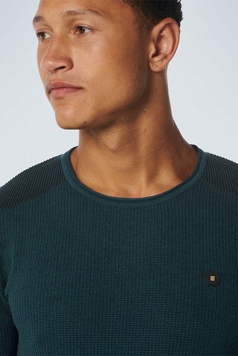 PULLOVER CREWNECK 2 COLOURED JACQUARD OCEAN 6