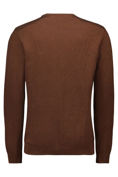 PULLOVER CREWNECK 2 COLOURED JACQUARD CARAMEL 5