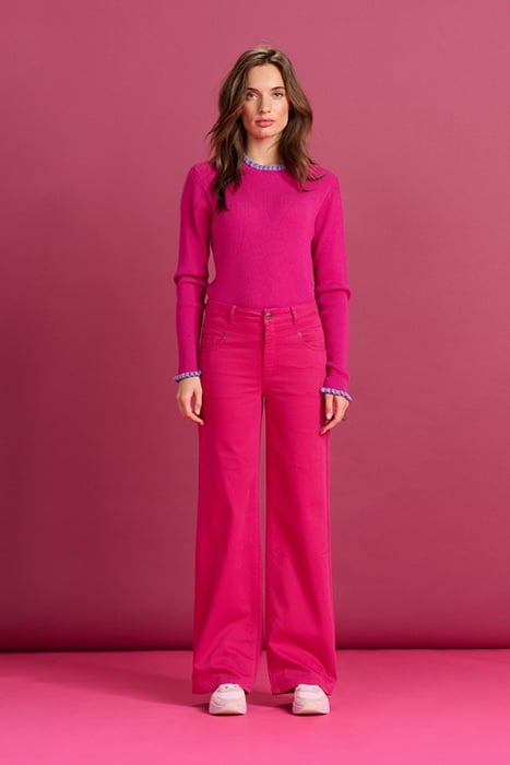 JEANS - WIDE LEG FIERY PINK 1