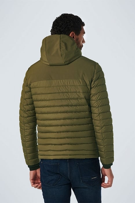 JACKET HOODED SHORT FIT PADDED MIX ARMY 2