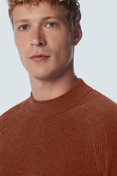 PULLOVER CREWNECK CHENILLE STRETCH CARAMEL 6